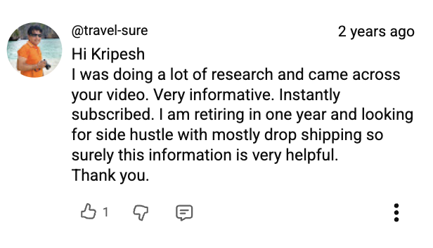 youtube comment informative